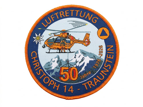 Christoph 14 Hubschrauber Patch zum 50. Jubiläum 2026, Sonderedition